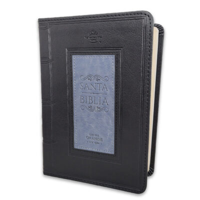 BIBLIA RVR 035 NEGRO GRIS SIN FORRO