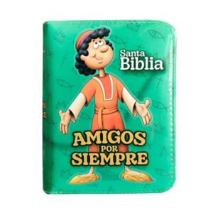 BIBLIA AMIGOS POR SIEMPRE CON FORRO TURQUEZA
