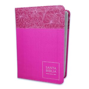 BIBLIA BIBLIA RVR 60 SEMI PIEL ROSA