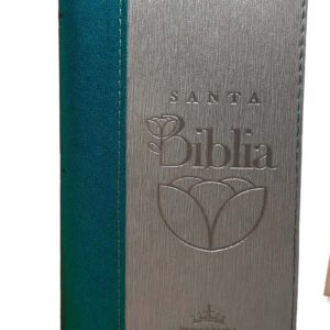 BIBLIA CHEQUERA AZUL BEIGE