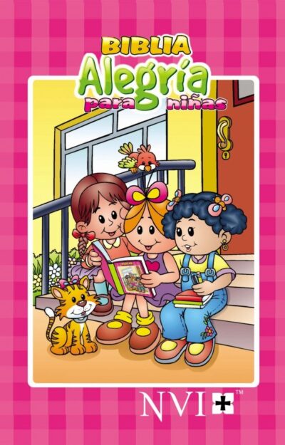 BIBLIA ALEGRIA CON FORRO ROSADO Y AZUL